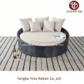 Daybed exterior pequeno do Rattan no frame de aço (1114)